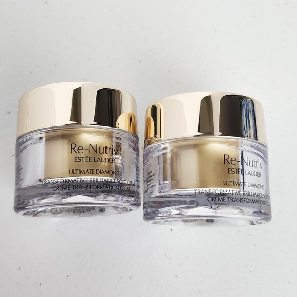 NEW Estee Lauder Set Re-Nutriv Ultimate Diamond Soft Creme & Hand Creme + Bag - Picture 5 of 12